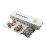 QH-55 Amovible Mini Portable Économiseur De Nourriture Compact Scellant Sous Vide Protection Contre La Surchauffe Machine À Vide avec 10 pcs sacs sous vide