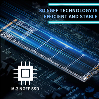 قرص صلب SSD من نوع M.2 Sata NGFF بسعات 2 تيرابايت و1 تيرابايت و128 جيجابايت و256 جيجابايت و512 جيجابايت لأجهزة الكمبيوتر المحمولة وأجهزة الكمبيوتر الشخصية