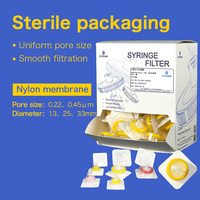 Filter kapsul PVDF, Polipropilena steril aliran tinggi sekali pakai 0,22 um/0,45 Um PTFE untuk perlengkapan Lab OEM