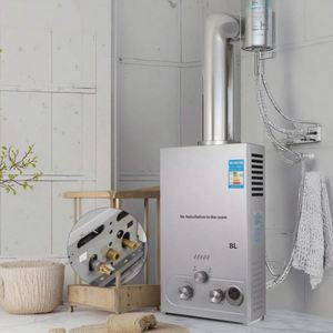 VEVOR Trending-Calentador eléctrico de agua y gas de 16L, carcasa de acero inoxidable para uso doméstico - Product Image 2