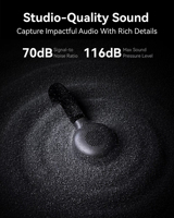 Microphone Sans Fil Hollyland Lark M2S pour iPhone, Appareil Photo, Android, PC avec Réduction de Bruit pour Photographie, Vlog et Interview