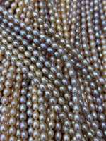 Perles de riz naturelles de qualité supérieure Edwin 6-7mm, grade AAA, sans défaut, blanc/rosé/violet, excellent rapport qualité-prix pour la fabrication de bijoux