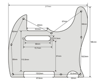 Plaque à gratter pour guitare Pickguard écaille de tortue pour guitare style 8 trous Pickguard