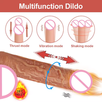 Application de contrôle de la poussée godes en silicone liquide Vibrateurs Sex Toys pour femmes Masturbateurs Chauffage Vibrateur télescopique Jouets pour adultes