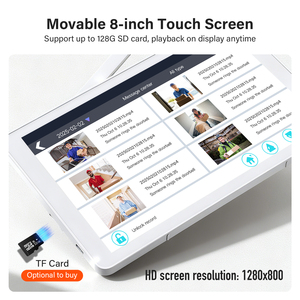 Campanello <span class=keywords><strong>Video</strong></span> Wireless Intelligente Tuya con Doppia Telecamera, Schermo Touch HD da 8 Pollici, Interfono Bidirezionale e Rilevamento del Movimento - Product Image 5