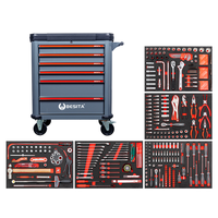 Outil en acier au chrome-vanadium spécial, 368 pièces, pour atelier de réparation, réparation automobile, armoire à outils à six niveaux