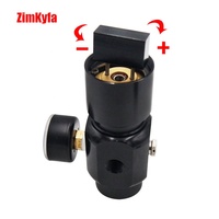 Accessoires de régulateur de CO2 mini HPA US, outils pneumatiques ZimaKyfa PBRG-230 en alliage d'aluminium noir 300 bars G1/2-14 pour