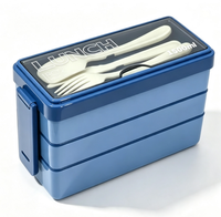 1500ml Multi-Layer Magnetronbestendige Lunchbox Lekvrije Lunchcontainer voor Gezin Studenten Kinderen Dagelijkse Maaltijdvoorbereiding