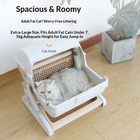Bac à litière intelligent de luxe pour chat, autonettoyant, grande taille, nettoyage en profondeur, pas besoin de pelle à litière, accessoires pour animaux de compagnie, produits les plus vendus