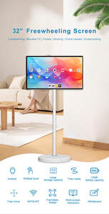 Soporte de TV Portátil Blanco para <span class=keywords><strong>Televisores</strong></span> de <span class=keywords><strong>32</strong></span> <span class=keywords><strong>Pulgadas</strong></span> - Soporte de Esquina con Ruedas para Dormitorio/Sala de Estar 1080P Android 13 8GB+128GB - Product Image 2