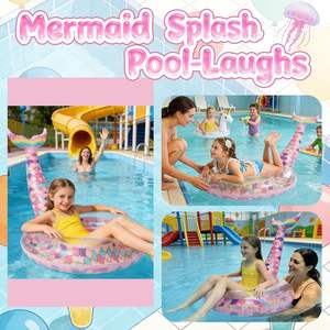 ห่วงยางว่ายน้ำรูปหางนางเงือกประดับเลื่อม - Product Image 2