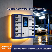 Armoire à clés intelligente pour station de lavage de voitures avec fonction de paiement QR, casier de rangement pour les stations de lavage de voitures communautaires et les parkings souterrains
