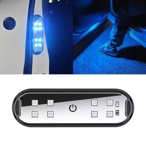 2 Pezzi Luci LED per Portiera Auto RGB, Luci di Avvertimento Wireless USB, Proiettore Sottoporta Magnetico, Lampada Ambientale Automatica - Product Image 2
