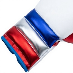 Guantes de Boxeo Blancos Hechos a Medida, 10oz, Cuero Vacuno, Relleno de Crin de Caballo, Cierre de Velcro, Equipo de Entrenamiento - Product Image 5