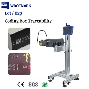 Marcador de Grabado Láser de CO2 Wdotmark Económico para Codificación por Lotes, Impresión de Códigos QR en Cajas de Regalo de Madera, Plástico PP y Cartón - Product Image 1