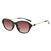 Nouvelles lunettes de soleil polarisées de style français, luxe léger, monture métallique tendance européenne et américaine, protection UV380, mode féminine
