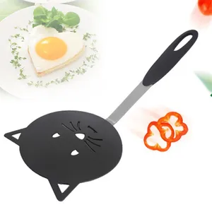 Espátula de nailon para freír gatos, pala antiadherente para tortilla, pescado frito, tortitas