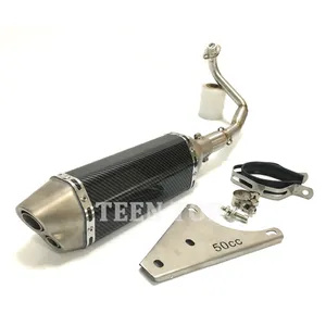 Used for retrofitting the exhaust system of Lx 50 4t Sprint 4t motorcycles with stainless steel exhaust silencers