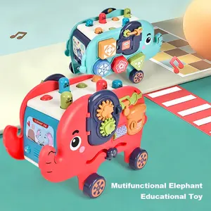 Groothandel Veel Functie Olifant Auto Kid Educatief Whack A Mol Speelgoed Leren Bijpassende Game Ontwikkelingsspeelgoed