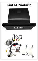 Autoradio Android 13 12,3 pouces Écran de navigation GPS multimédia Compatible avec Land Cruiser LC300 2022-2023