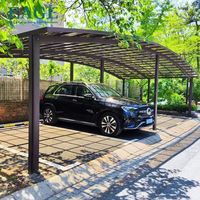 Abri de voiture en polycarbonate de haute qualité avec structure en aluminium, serres, maisons en verre, verre feuilleté 6063 T5, taille personnalisée, style traditionnel