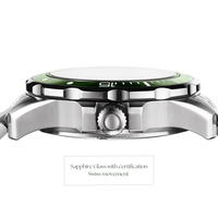 Montre pour homme de haute qualité, originale, de luxe, étanche, en acier inoxydable, sport, 300 m, montres de plongée, automatique, mécanique