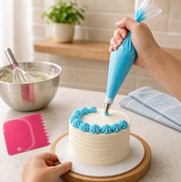 Kit de décoration de gâteaux 700 pièces avec plateau tournant, outils de pâtisserie, douilles de décoration, moules et fournitures de pâtisserie pour débutants, vente en gros, cadeau