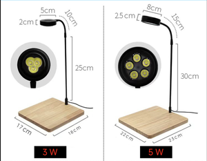 Aquariumverlichting Volledig spectrum LED Timer Automatisch aan/uit Hout Betta <span class=keywords><strong>Aquarium</strong></span> Binnenplantengroei Potplanten Succulent Miniatuur - Product Image 3