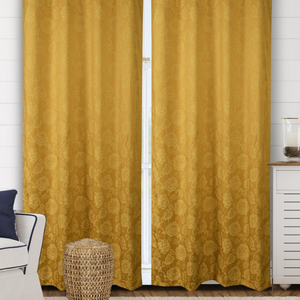 Top vente moderne lumière luxe rideau occultant tissé coton tissu oeillet corde maison hôtel café fenêtre rideau - Product Image 2