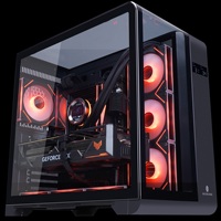 Boîtier PC avec ventilateurs, moniteur de température, aquarium panoramique 270°, côté GPU 400 mm, refroidissement par eau 360 mm, boîtier d'ordinateur de jeu ATX