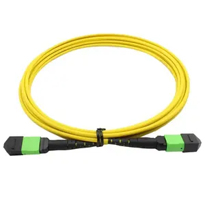 MPO-Buchse Single mode 12/24 Core Fiber Patchkabel Patchkabel mit hoher Dichte