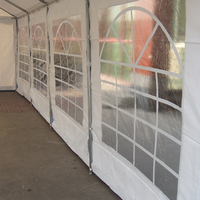 Tente en forme de tuyau en acier galvanisé pliable, affiche de fête en plein air, faciles à transporter