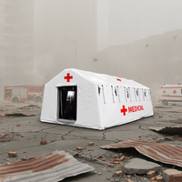 Tente gonflable imperméable d'extérieur 15x15x20 pieds, grandes tentes médicales d'urgence