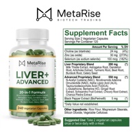 Capsules de multivitamines végétales 20-en-1, 240 unités, complément de chardon-Marie, TUDCA, NAC, NAD, soutient la santé immunitaire et osseuse