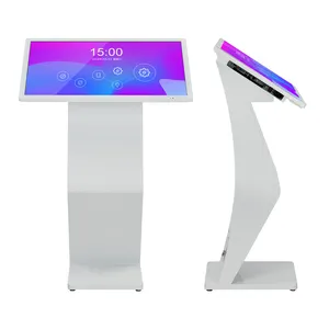 Quiosque de informações interativo Totem LCD tipo K para tela de toque de sinalização digital de 32 42 43 49 55 65 polegadas