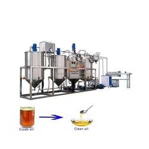 Petite machine de raffinerie d'huile de palme de grande capacité machine de raffinerie d'huile végétale machine de raffinerie d'huile de soja