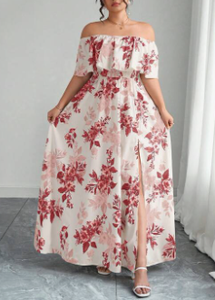 Lot de robes décontractées en mousseline de soie à imprimé floral 3D, MOQ 50 pièces, en balles, stock en gros - Product Image 5