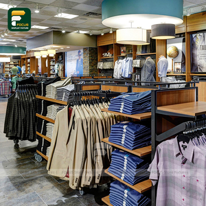 Muebles de exhibición de ropa a medida para hombre, estante de exhibición montado en la pared, cajón de madera, escaparate central, accesorio de tienda minorista - Product Image 4