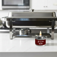 Combustible en gel pour réchaud de table, personnalisé, écologique, avec couvercle hermétique, pour le maintien au chaud des aliments en restaurant