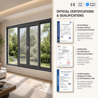 Fenêtre coulissante en aluminium à rupture de pont thermique avec verre isolant, fenêtre coulissante horizontale pour hôtel, appartement, projet de construction