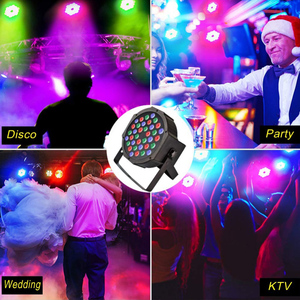 Luci portatili per il controllo del suono da Night Club luci da palcoscenico 36 RGB LED Flat <span class=keywords><strong>Par</strong></span> Can - Product Image 6