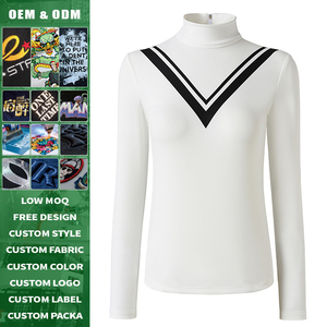 Camisa de Golf Personalizada para Mujer, Manga Larga, Corte Ajustado, Absorbe la Humedad, Secado Rápido, Alta Elasticidad, Transpirable, Protección UV, Antiarrugas - Product Image 3