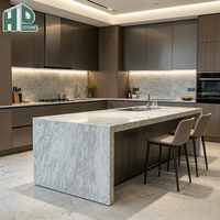 Comptoir de cuisine et de salle de bain en granit gris naturel blanc émeraude royal préfabriqué de luxe moderne