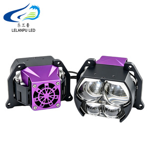 LELANPU Módulo de Proyector Bi-LED Matrix de 3, 4 y 5 Ojos, 12-24V 6000K, Luz Alta y Baja, Lente Universal para Reequipamiento de Faros de Coche, Fabricante - Product Image 1