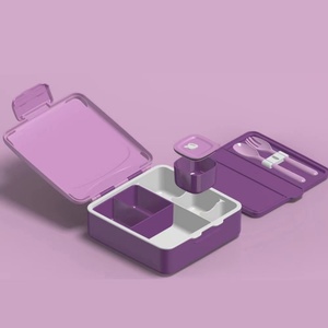 Lonchera de Plástico PP Nueva, Recipiente para Comida Infantil, Lonchera de Plástico para Niños, Lonchera Bento para Niños - Product Image 4