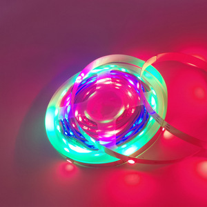 ไฟ LED แถบ WS2812B RGBIC แบบ USB 5V เปลี่ยนสีได้ พร้อมเอฟเฟกต์ไล่สีและแสงระยิบระยับ สำหรับตกแต่งโต๊ะทำงานและสร้างบรรยากาศ - Product Image 2