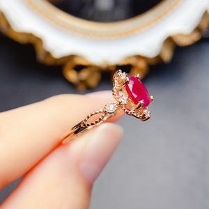 Nhẫn Onyx <span class=keywords><strong>Ruby</strong></span> tự nhiên bạc 925 đỏ đen bán buôn - Product Image 2