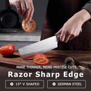 <span class=keywords><strong>Couteau</strong></span> de cuisine en acier inoxydable IOKO 4CR13, <span class=keywords><strong>couteau</strong></span> à découper de style japonais, manche en bois Pakka, <span class=keywords><strong>couteau</strong></span> de chef pour trancher le bœuf, <span class=keywords><strong>couteau</strong></span> Nakiri - Product Image 4