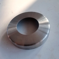 Grande couverture de bride bombée en acier inoxydable 304 robuste Walmetal, finition satinée, pour poteau de balustrade d'escalier de 60 mm, 125 mm, moderne