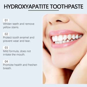 Hydroxyapatite nettoyage en profondeur Anti-cavité dents dentifrice en gros détachant haleine fraîche dent dentifrice blanc - Product Image 6